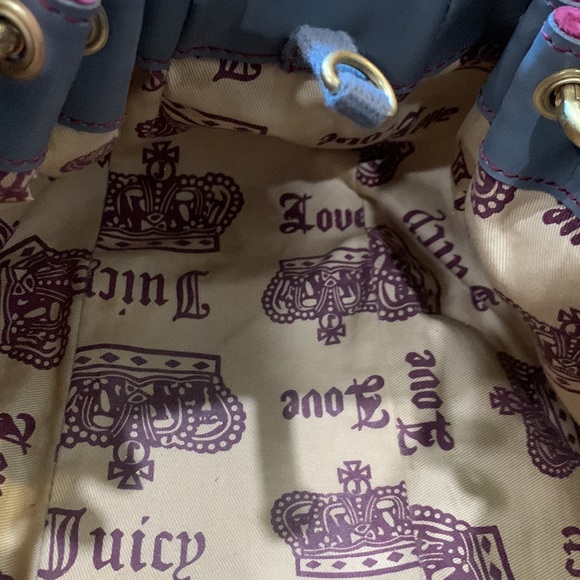 Juicy Couture Y2K 2000s “Juicy Is For Life” Velour Shoulder Bag - Picture 8 of 11